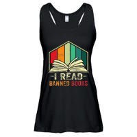 I Read Banned Books Week Librarian Freedom Reader Nerd Ladies Essential Flowy Tank