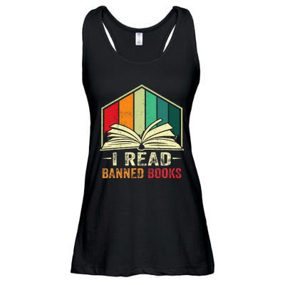 I Read Banned Books Week Librarian Freedom Reader Nerd Ladies Essential Flowy Tank