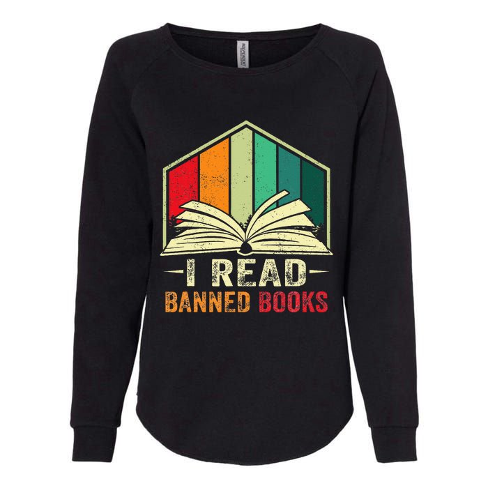 I Read Banned Books Week Librarian Freedom Reader Nerd Womens California Wash Sweatshirt