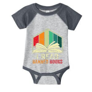 I Read Banned Books Week Librarian Freedom Reader Nerd Infant Baby Jersey Bodysuit