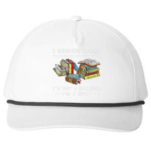 I Rescue Book Trapped In The Bookstore I'm Not A Hoarder Snapback Five-Panel Rope Hat