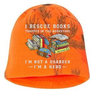 I Rescue Book Trapped In The Bookstore I'm Not A Hoarder Kati - Camo Knit Beanie