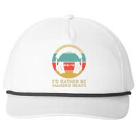 I'd Rather be Making Beats Beat Makers Music Producer Snapback Five-Panel Rope Hat