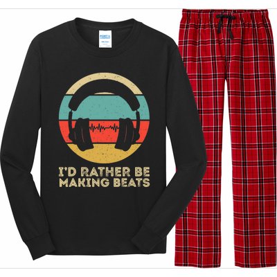 I'd Rather be Making Beats Beat Makers Music Producer Long Sleeve Pajama Set