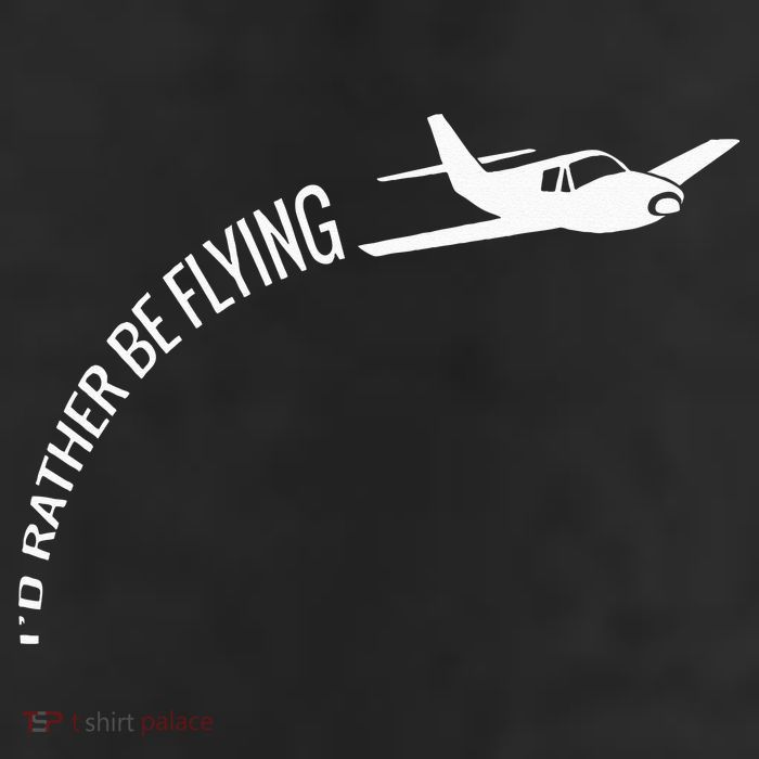I'd Rather Be Flying Airplane Pilot 11oz C Handle Ceramic Mug
