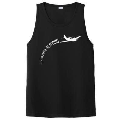 I'd Rather Be Flying Airplane Pilot PosiCharge Competitor Tank