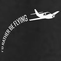 I'd Rather Be Flying Airplane Pilot Golf Towel
