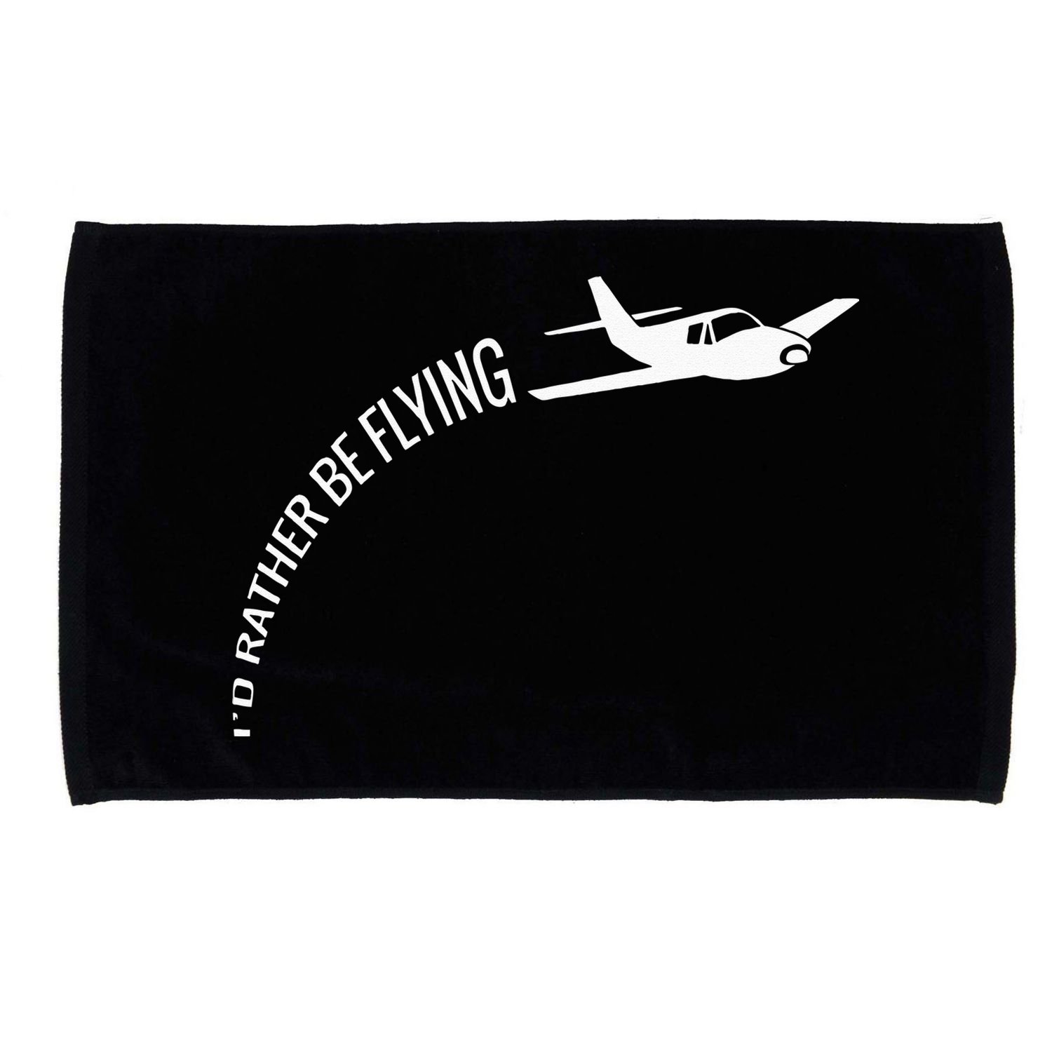 I'd Rather Be Flying Airplane Pilot Microfiber Hand Towel