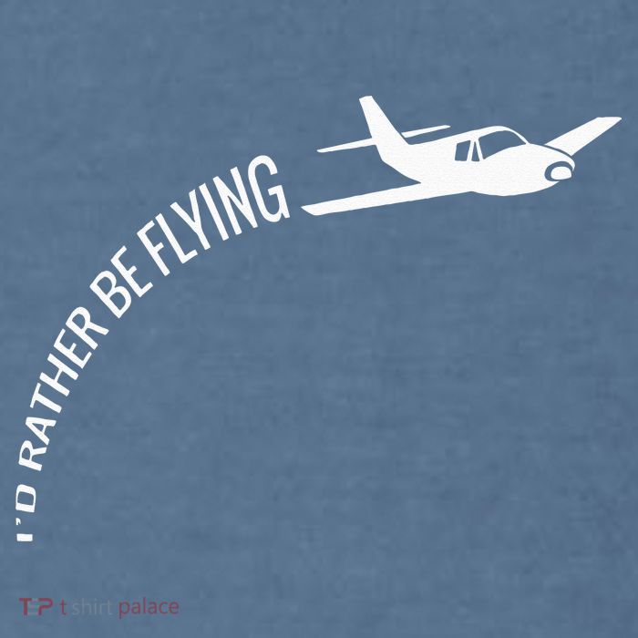 I'd Rather Be Flying Airplane Pilot Garment-Dyed Sweatshirt