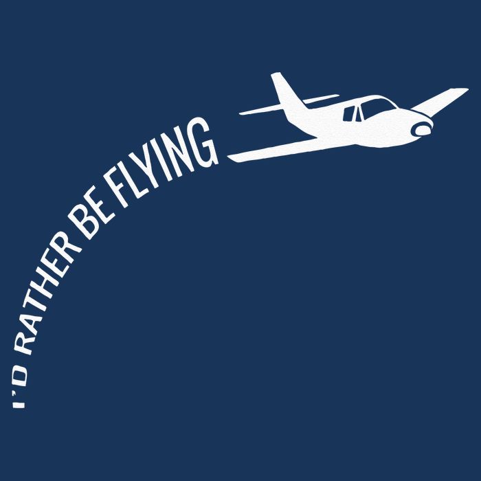 I'd Rather Be Flying Airplane Pilot Infant Baby Jersey Bodysuit