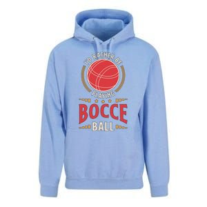 ID Rather Be Playing Bocce Ball Lawn Bowling Bocce Ball Meaningful Gift Unisex Surf Hoodie