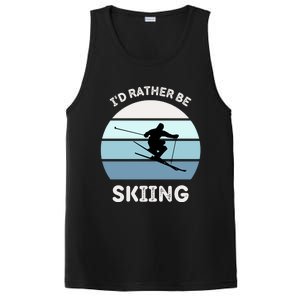 Id Rather Be Skiing Downhill Skiing Family Winter Vacation Gift PosiCharge Competitor Tank