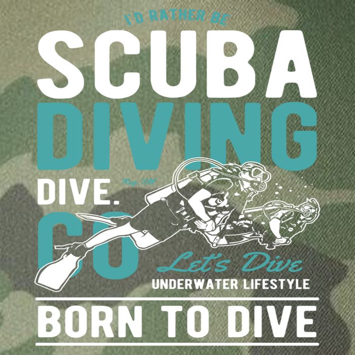 I'd Rather Be Scuba Diving Scuba Diving Diver Dive Legacy Tie Dye Trucker Hat