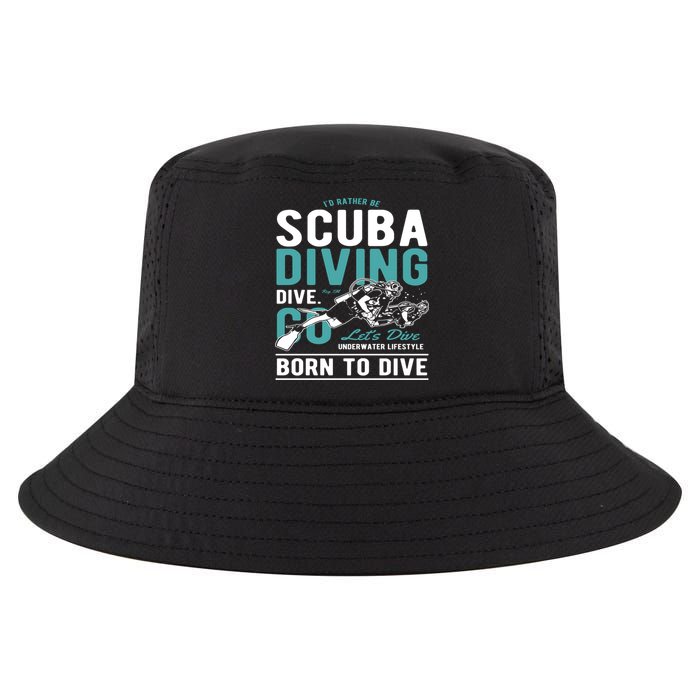 I'd Rather Be Scuba Diving Scuba Diving Diver Dive Cool Comfort Performance Bucket Hat