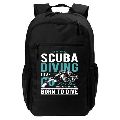I'd Rather Be Scuba Diving Scuba Diving Diver Dive Backpack
