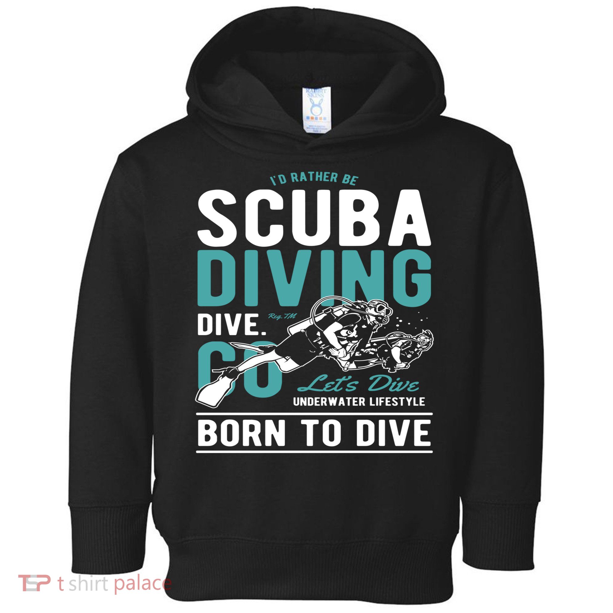 I'd Rather Be Scuba Diving Scuba Diving Diver Dive Toddler Hoodie