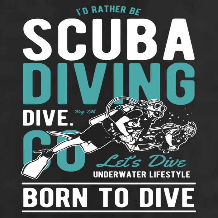 I'd Rather Be Scuba Diving Scuba Diving Diver Dive Golf Towel