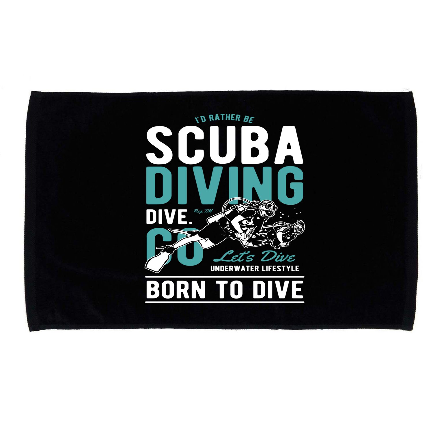I'd Rather Be Scuba Diving Scuba Diving Diver Dive Microfiber Hand Towel