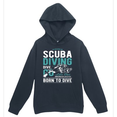 I'd Rather Be Scuba Diving Scuba Diving Diver Dive Urban Pullover Hoodie