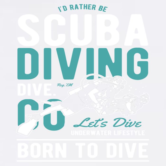 I'd Rather Be Scuba Diving Scuba Diving Diver Dive Garment-Dyed Sweatshirt