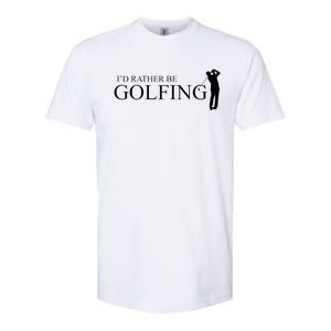 ID Rather Be Playing Golf Golfer Golfing Softstyle CVC T-Shirt