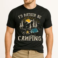ID Rather Be Camping Design Funny Camping Lover Campers Cooling Performance Crew T-Shirt