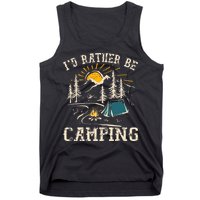 ID Rather Be Camping Design Funny Camping Lover Campers Tank Top