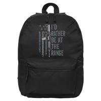 I'd Rather Be At The Gun Range Funny Guns Owner 16 in Basic Backpack