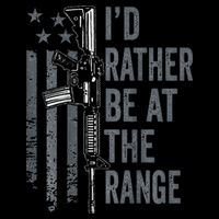 I'd Rather Be At The Gun Range Funny Guns Owner 16 in Basic Backpack