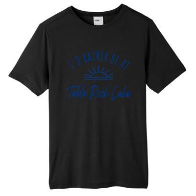 Id Rather Be At Table Rock Lake Boating Fishing Gift Idea Gift Tall Fusion ChromaSoft Performance T-Shirt