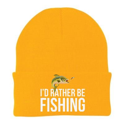 Id Rather Be Fishing Knit Cap Winter Beanie