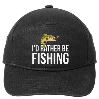 Id Rather Be Fishing 7-Panel Snapback Hat