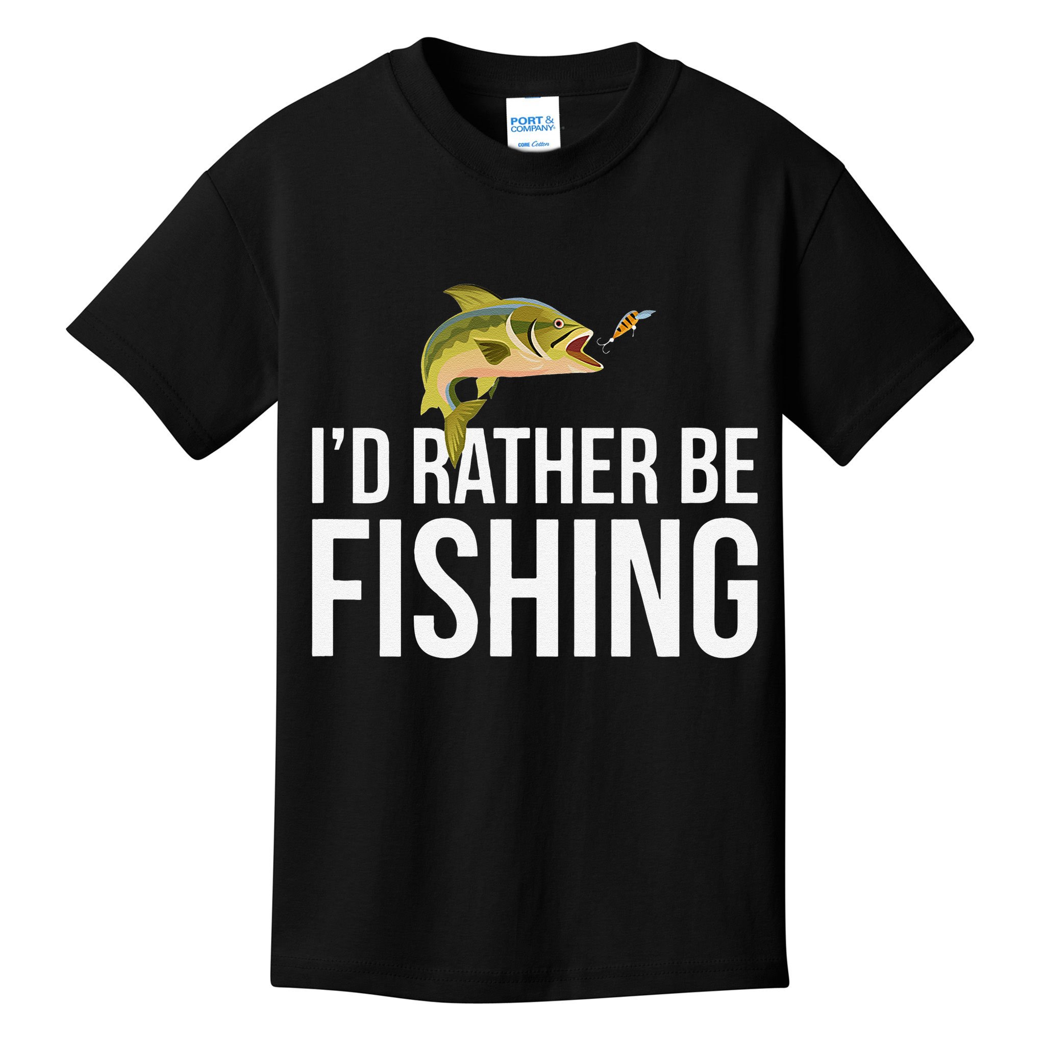 Id Rather Be Fishing Kids T-Shirt