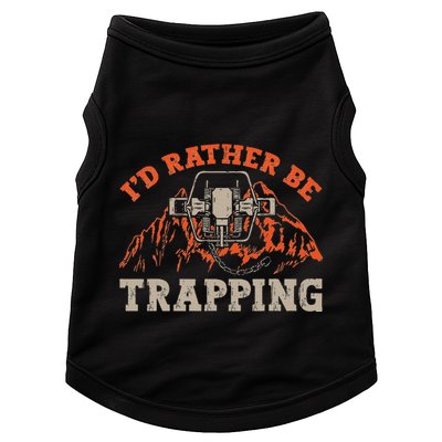 ID Rather Be Trapping Trap Hunting Trapper Doggie Tank