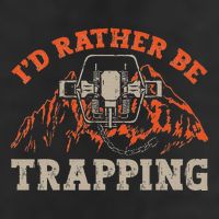 ID Rather Be Trapping Trap Hunting Trapper Microfiber Hand Towel