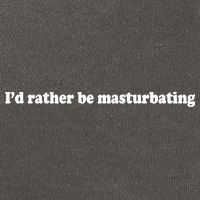 Id Rather Be Masturbating Cotton Canvas Backpack