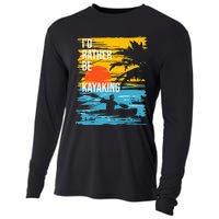 I'd Rather Be Kayaking Funny Kayak Kayaker Cooling Performance Long Sleeve Crew