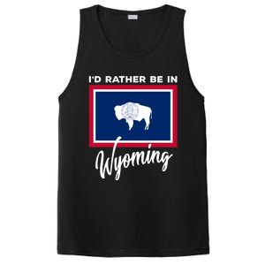 I'd Rather Be In Wyoming PosiCharge Competitor Tank