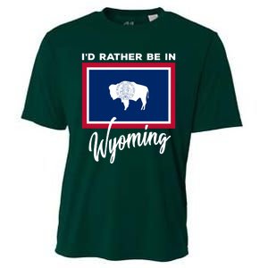 I'd Rather Be In Wyoming Cooling Performance Crew T-Shirt