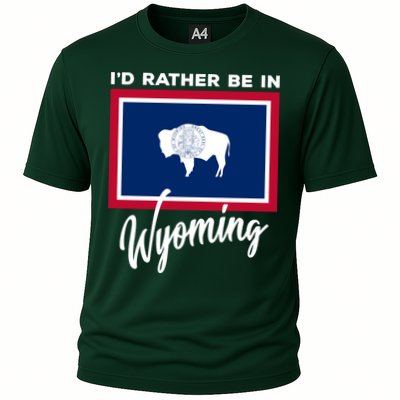 I'd Rather Be In Wyoming Cooling Performance Crew T-Shirt