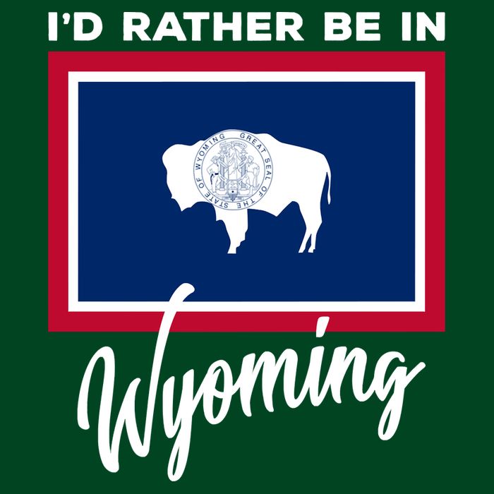 I'd Rather Be In Wyoming T-Shirt