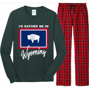 I'd Rather Be In Wyoming Long Sleeve Pajama Set