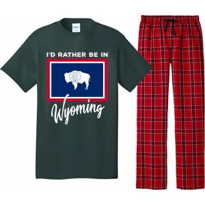 I'd Rather Be In Wyoming Pajama Set