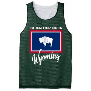 I'd Rather Be In Wyoming Mesh Reversible Basketball Jersey Tank