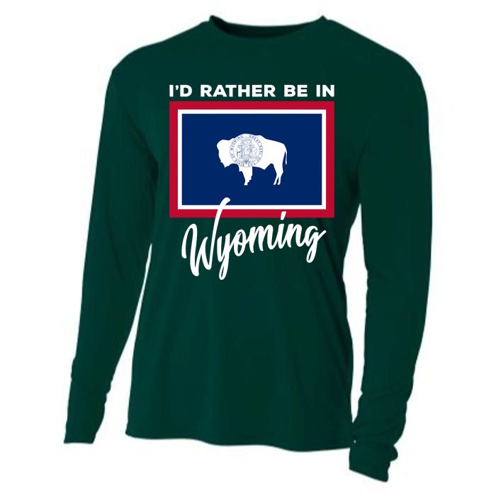 I'd Rather Be In Wyoming Cooling Performance Long Sleeve Crew