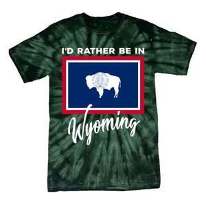 I'd Rather Be In Wyoming Tie-Dye T-Shirt