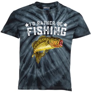 Id Rather Be Fishing Fishermen Loving Fish Lake River Mode Kids Tie-Dye T-Shirt