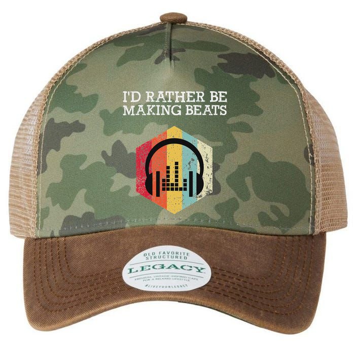 ID Rather Be Making Beats Beat Makers Music Producer Legacy Tie Dye Trucker Hat