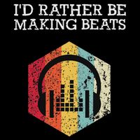 ID Rather Be Making Beats Beat Makers Music Producer Flexfit Unipanel Trucker Cap