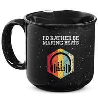ID Rather Be Making Beats Beat Makers Music Producer 15oz Campfire Ceramic Mug